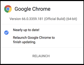 updating latest google chrome for mac